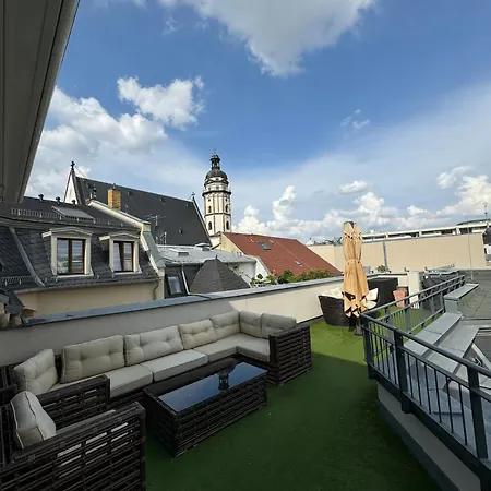 Apartment 10-12 Personen - Luxus Penthouse Zentrum - Thomaskirche *